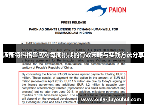 波斯特科格鲁应对每周挑战的有效策略与实践方法分享 波斯特科格鲁应对每周挑战的有效策略与实践方法分享